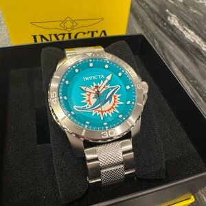 Invicta X NFL Miami Dolphins Mens Watch 48mm Stainless Steel/ Miami Blue 48087